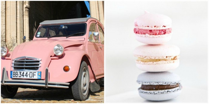 Macaron Collage - toetjes en auto's