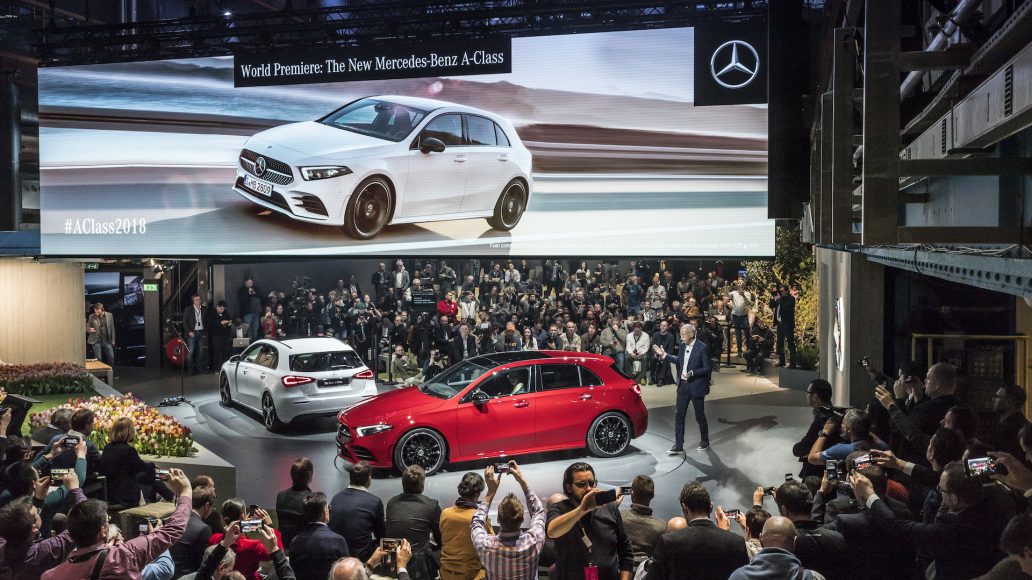 Die neue Mercedes-Benz A-Klasse: Weltpremiere in AmsterdamThe new Mercedes-Benz A-Class: World premiere in Amsterdam